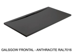 Receveur de douche extra-plat avec une évacuation sur la grande largeur, L. 100 à 180 cm x l. 70 à 100 cm, résine Akrytan® anti glissant, 10 couleurs, Livraison offerte et rapide